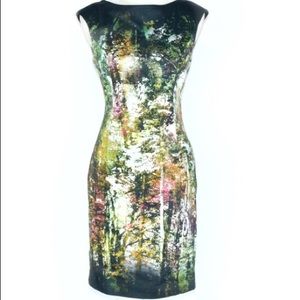 Abstract Art Kay Unger dress.